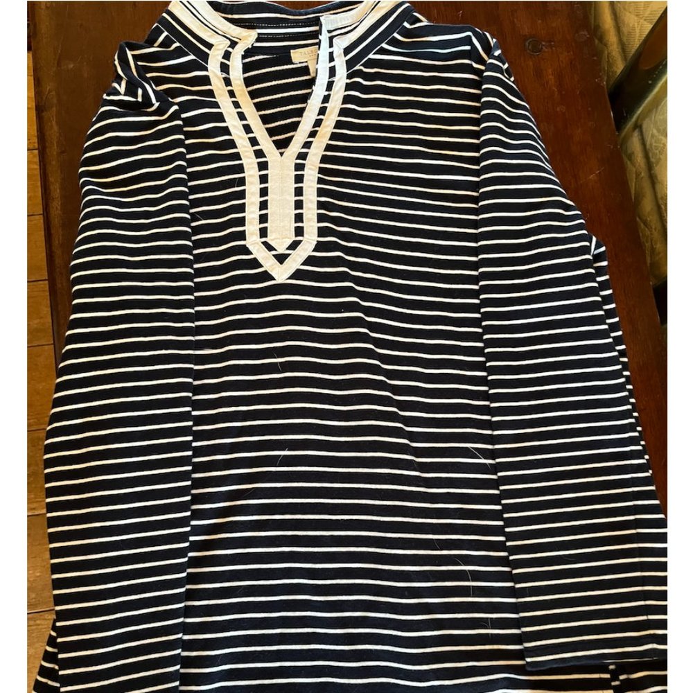 Nautical Talbots Navy Striped Tunic